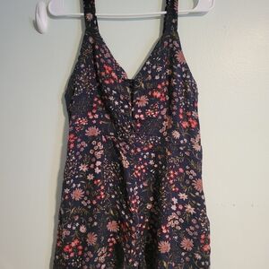 American Eagle Outfitters Navy Floral Top